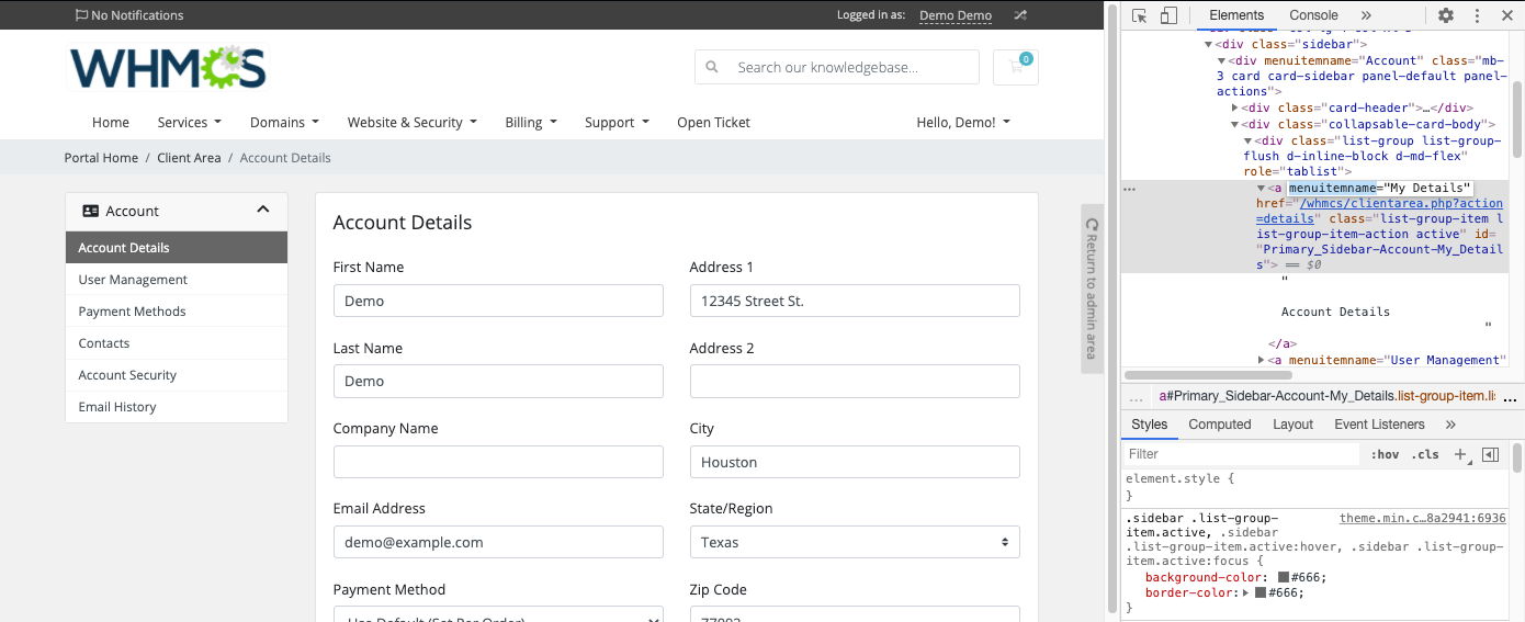 Sidebar Menus: Finding a Sidebar Name